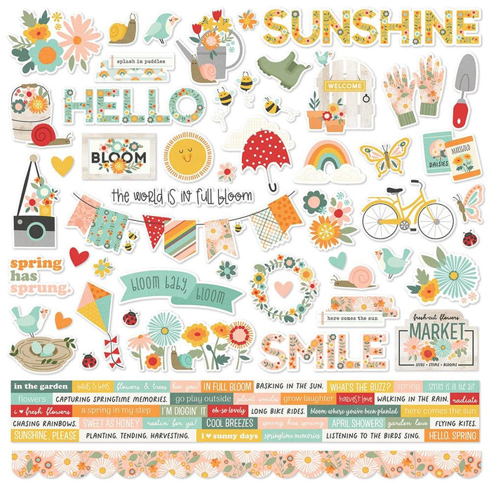 Simple Stories Full Bloom - Combo Stickers