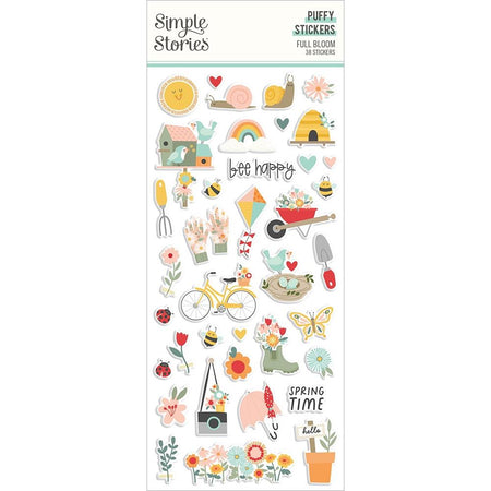 Simple Stories Full Bloom - Puffy Stickers