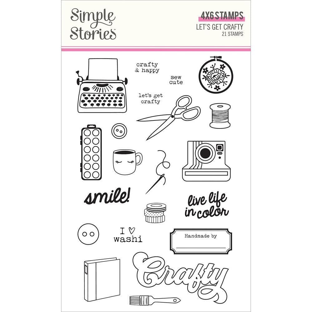 Simple Stories Let's Get Crafty - Clear Stamps