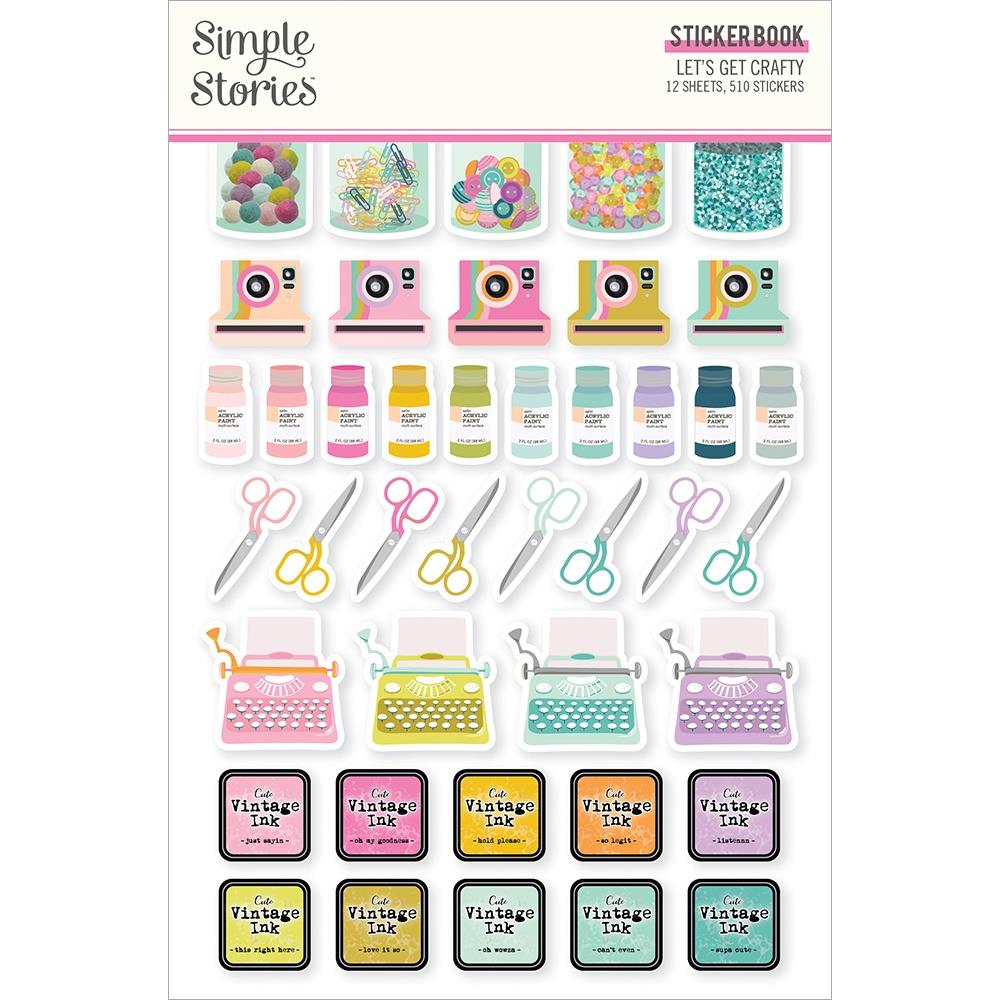Simple Stories Let's Get Crafty - Sticker Book