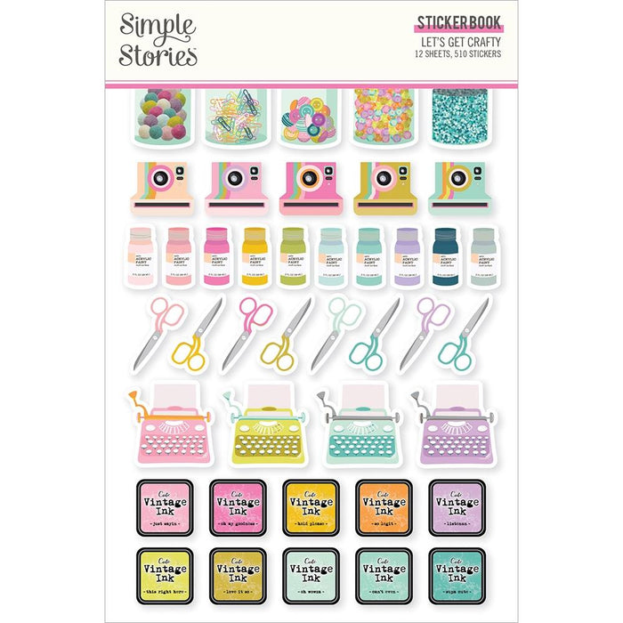 Simple Stories Let's Get Crafty - Sticker Book