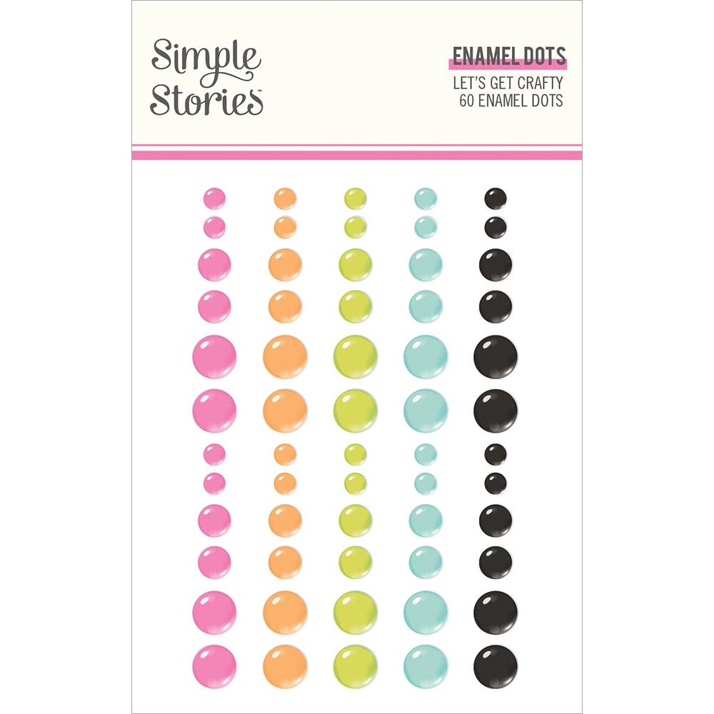 Simple Stories Let's Get Crafty - Enamel Dots