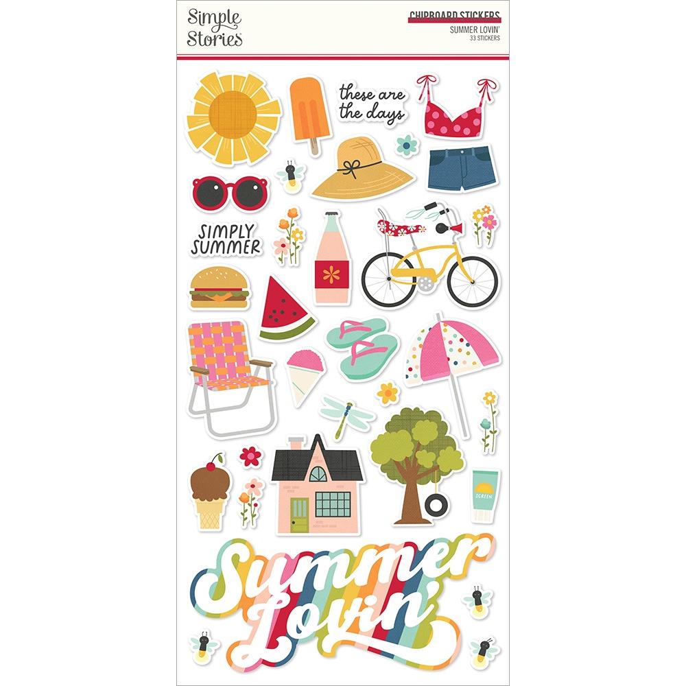Simple Stories Summer Lovin' - Chipboard Stickers