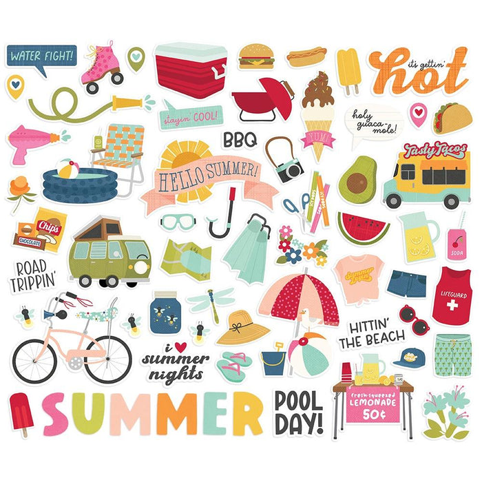 Simple Stories Summer Lovin' - Bits & Pieces