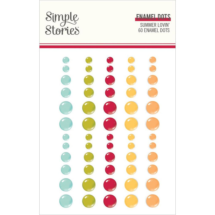 Simple Stories Summer Lovin' - Enamel Dots