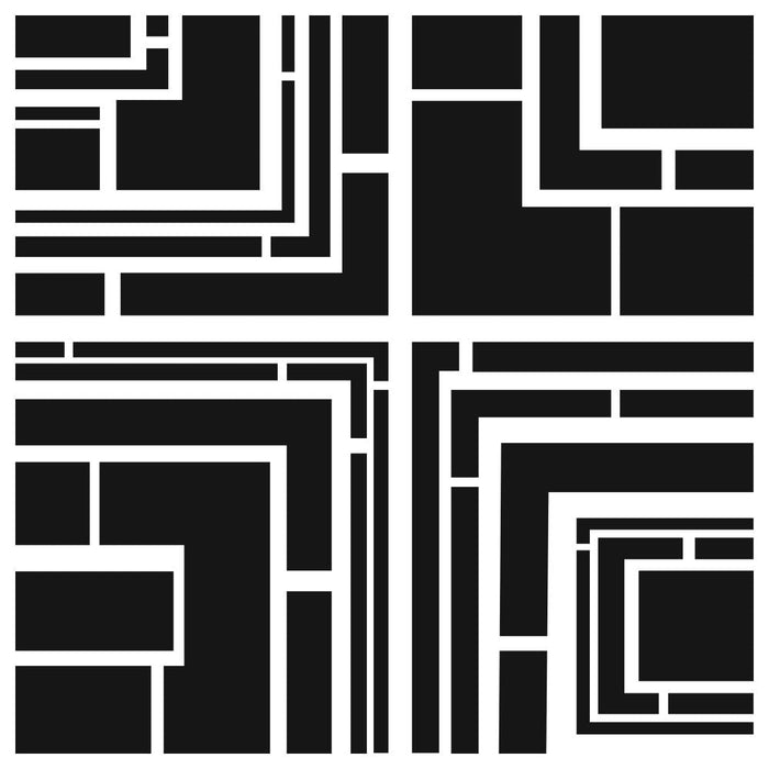 Crafter's Workshop 6x6 Template - Quartered Blocked