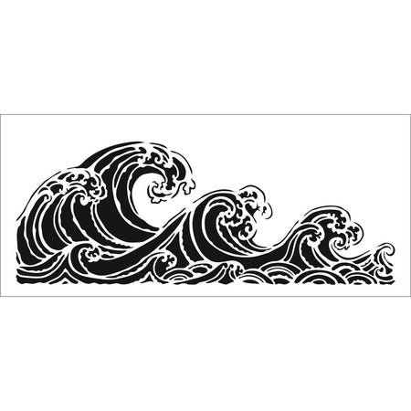 Crafter's Workshop Slimline Stencils - Ocean Waves