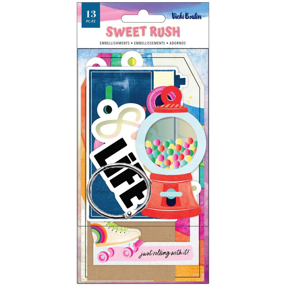 American Crafts Vicki Boutin Sweet Rush - Die Cut Tags with Ring