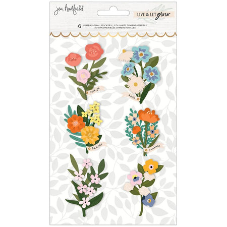 American Crafts Jen Hadfield Live & Let Grow - Layered Stickers