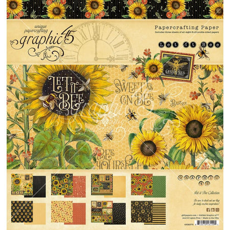 Graphic 45 Let It Bee - 8x8 Paper Pack