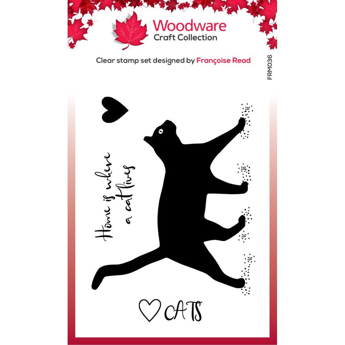 Woodware Clear Magic Singles Stamp - Cat Silhouette