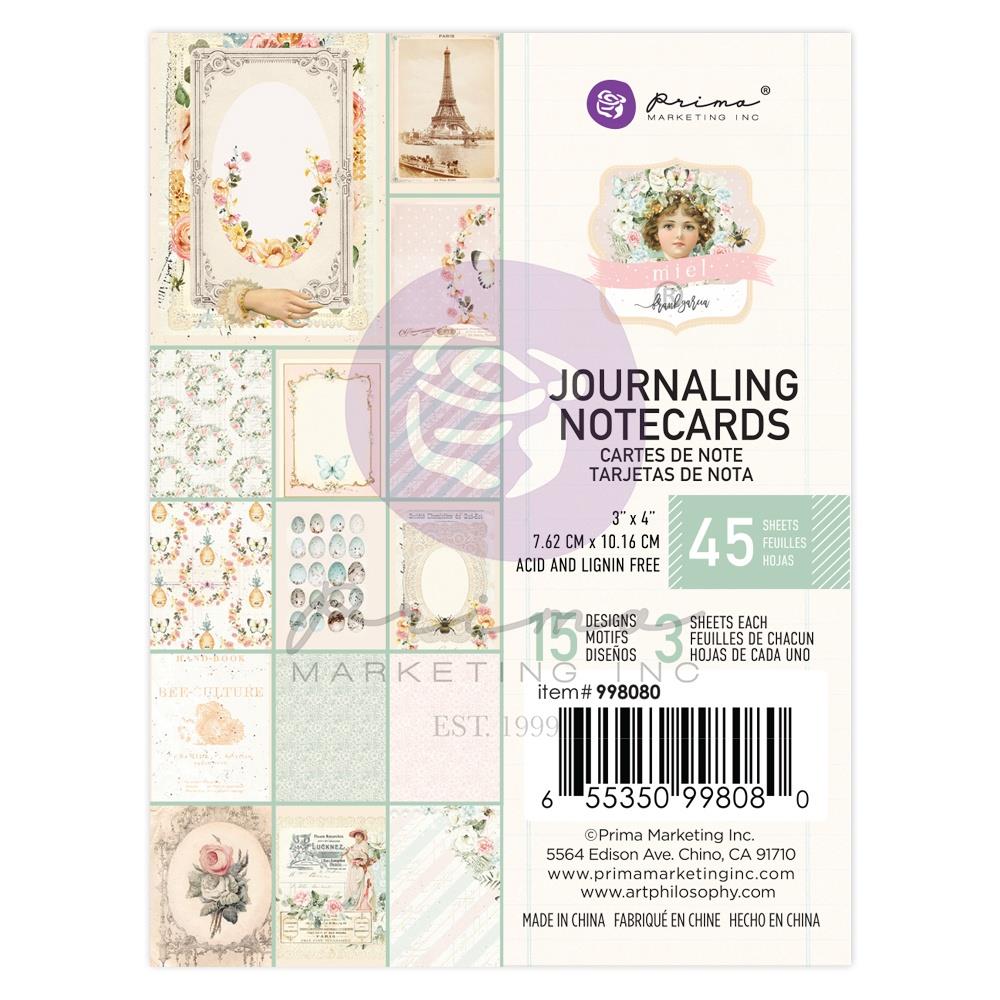 Prima Miel - 3x4 Journaling Notecards