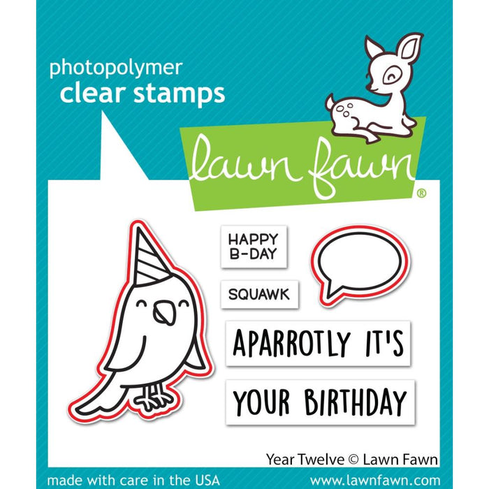 Lawn Fawn Craft Die - Year Twelve Dies