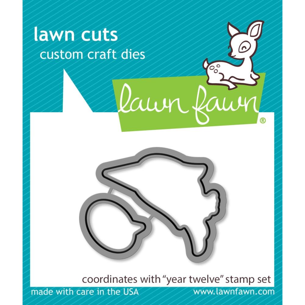 Lawn Fawn Craft Die - Year Twelve Dies