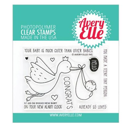 Avery Elle Clear Stamps - Brand New Baby