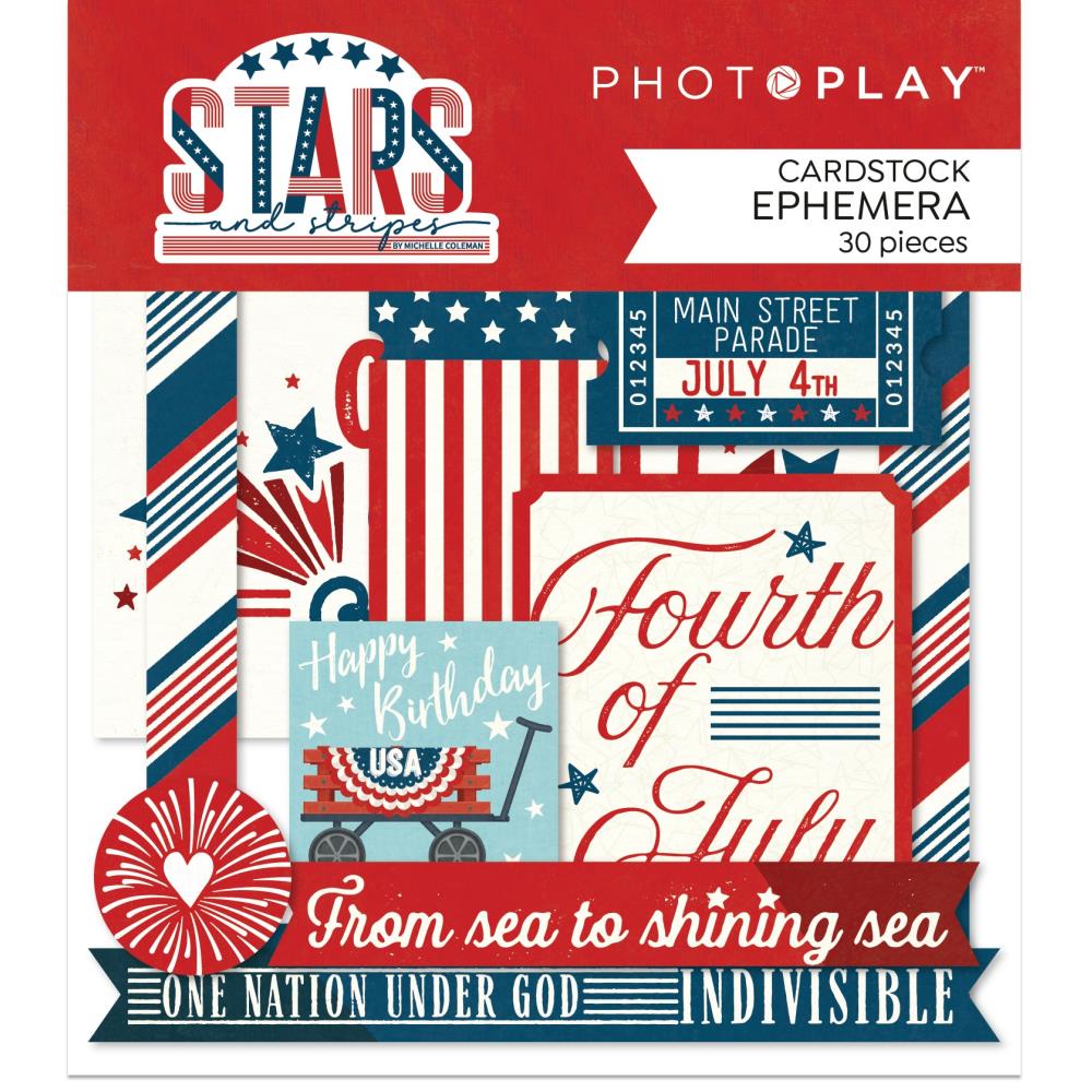 Photoplay Stars & Stripes - Ephemera Die-Cuts