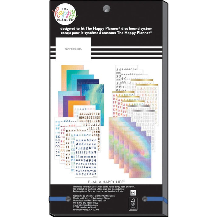 Me & My Big Ideas Happy Planner Sticker Value Pack - Unique Alpha Fonts