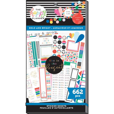 Me & My Big Ideas Happy Planner Sticker Value Pack - Bold and Bright
