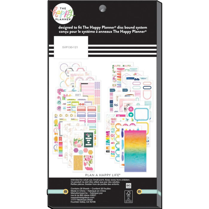 Me & My Big Ideas Happy Planner Sticker Value Pack - Color Story BIG