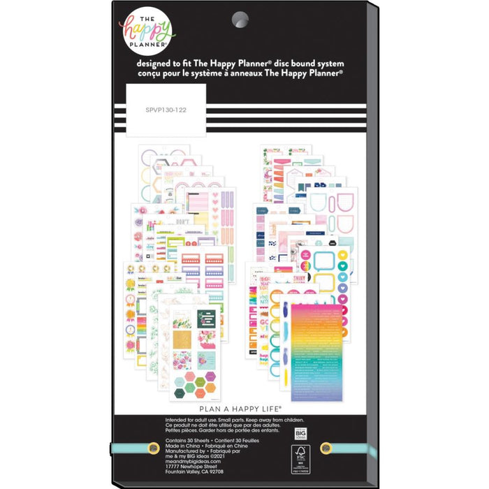 Me & My Big Ideas Happy Planner Sticker Value Pack - Color Story MINI