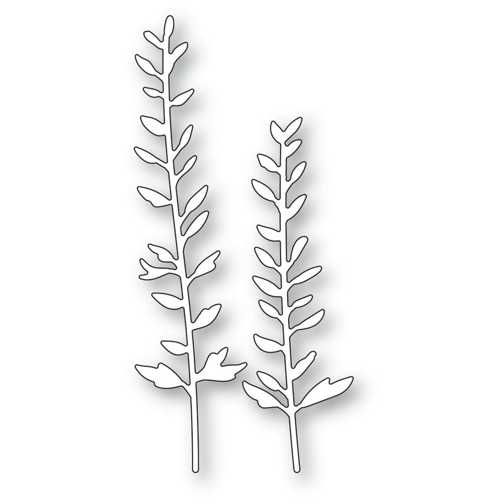 Memory Box Die - Tall Frilly Leaf Stems