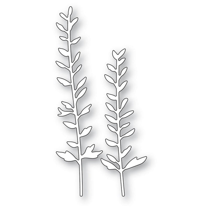 Memory Box Die - Tall Frilly Leaf Stems