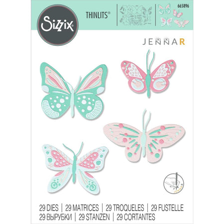 Sizzix Thinlits Die - Patterned Butterflies
