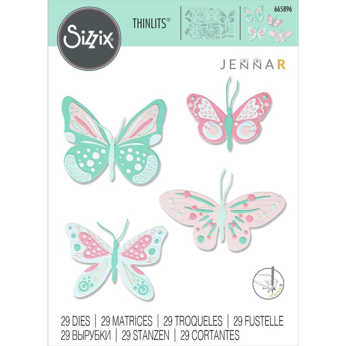 Sizzix Thinlits Die - Patterned Butterflies