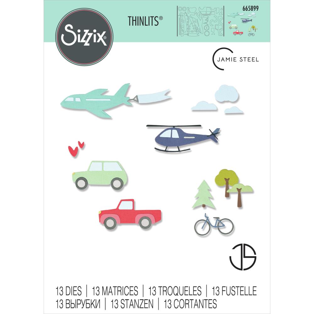 Sizzix Thinlits Die - Transport Collection