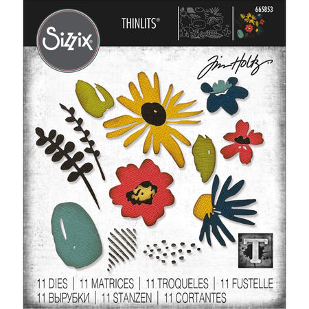 Sizzix Tim Holtz Thinlits Die - Modern Floristry