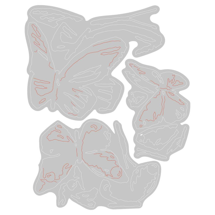 Sizzix Tim Holtz Thinlits Die - Brushstroke Butterflies