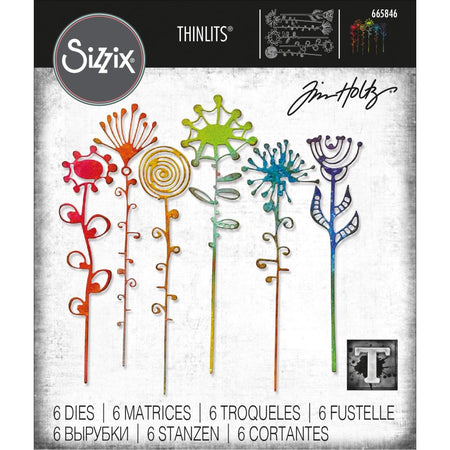 Sizzix Tim Holtz Thinlits Die - Artsy Stems
