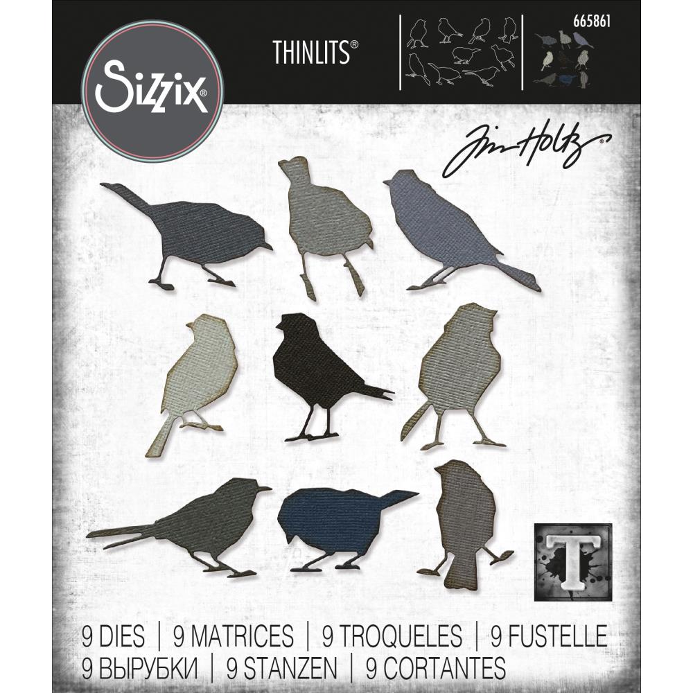 Sizzix Tim Holtz Thinlits Die - Silhouette Birds