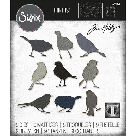 Sizzix Tim Holtz Thinlits Die - Silhouette Birds