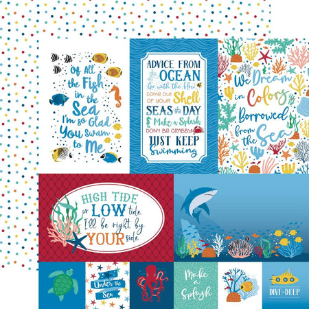 Echo Park Sea Life - 4x6 Journaling Cards