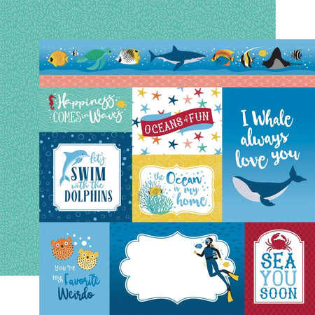 Echo Park Sea Life - Multi Journaling Cards