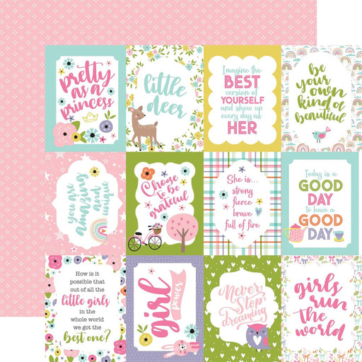 Echo Park All About A Girl - 3x4 Journaling Cards