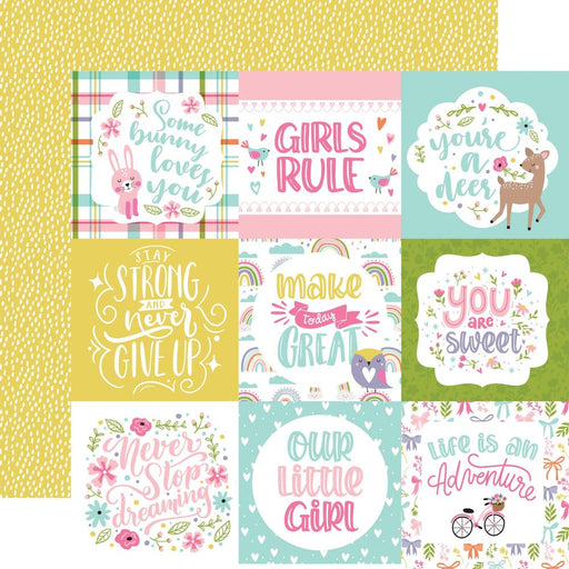 Echo Park All About A Girl - 4x4 Journaling Cards
