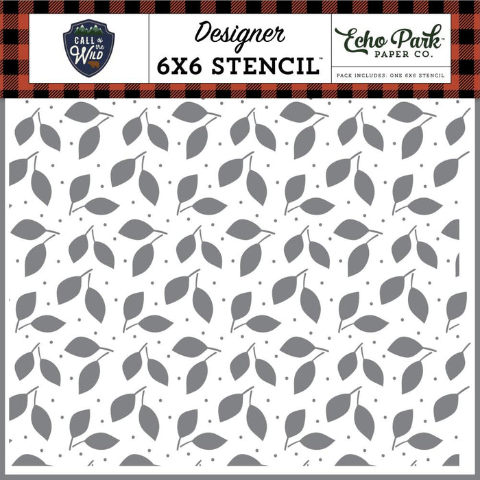 Echo Park Call Of The Wild - Forest Leaves Stencil