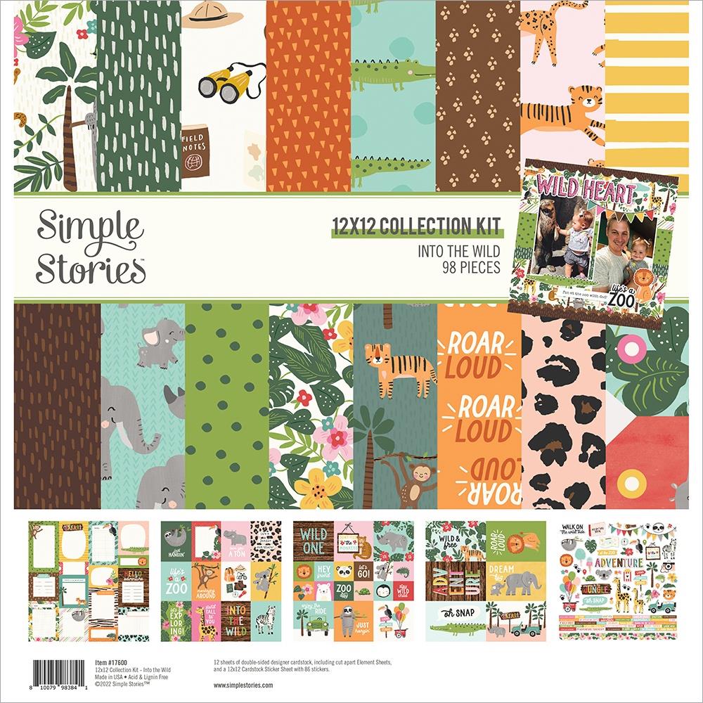 Simple Stories Into The Wild - 12x12 Collection Kit