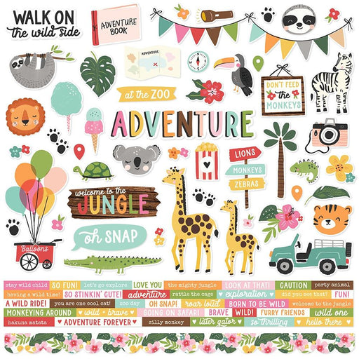 Simple Stories Into The Wild - Combo Stickers
