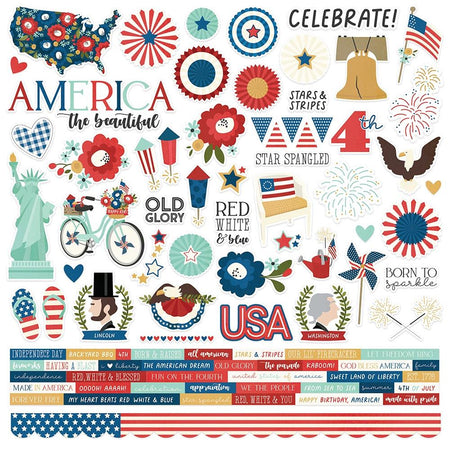 Simple Stories America The Beautiful - Combo Stickers