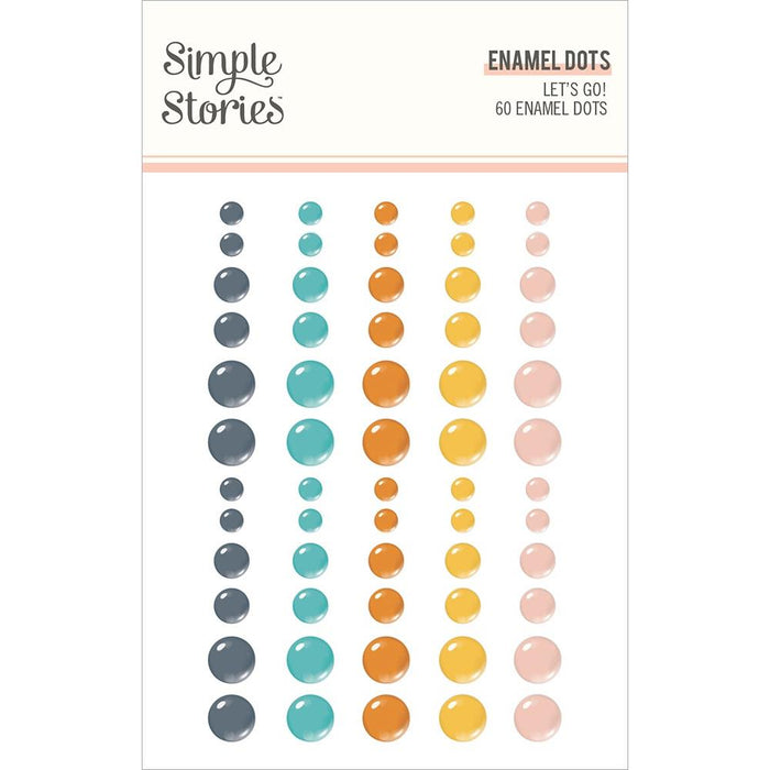 Simple Stories Let's Go! - Enamel Dots