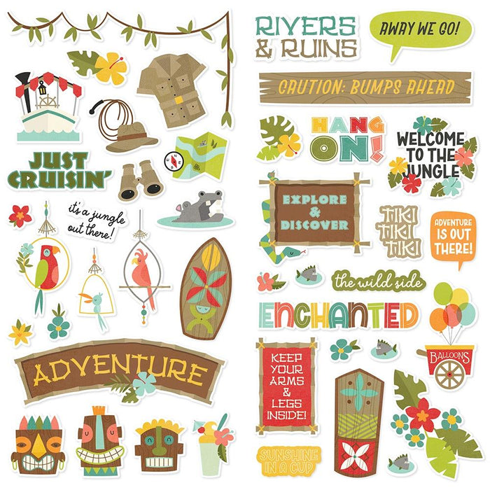 Simple Stories Say Cheese Adventure At The Park - Foam Stickers
