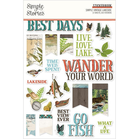 Simple Stories Simple Vintage Lakeside - Sticker Book