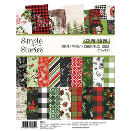 Simple Stories Simple Vintage Christmas Lodge - 6x8 Paper Pad