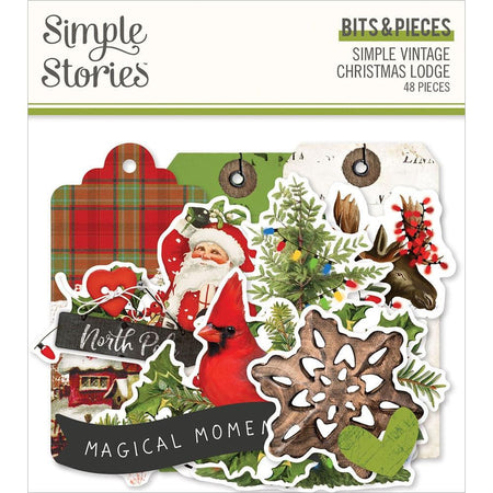 Simple Stories Simple Vintage Christmas Lodge - Bits & Pieces