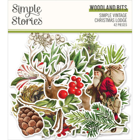 Simple Stories Simple Vintage Christmas Lodge - Woodland Bits & Pieces