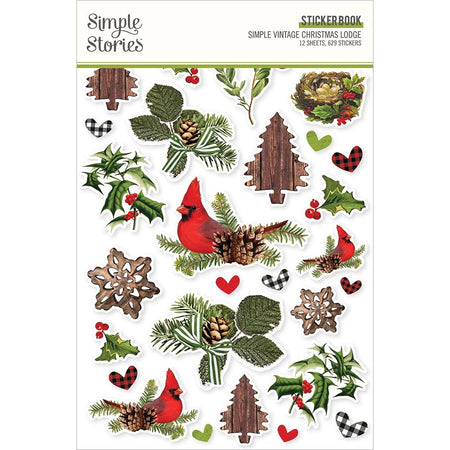 Simple Stories Simple Vintage Christmas Lodge - Sticker Book