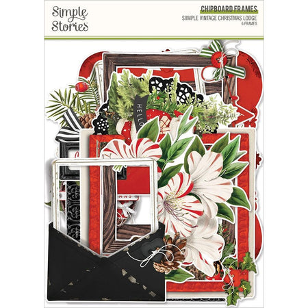 Simple Stories Simple Vintage Christmas Lodge - Chipboard Frames